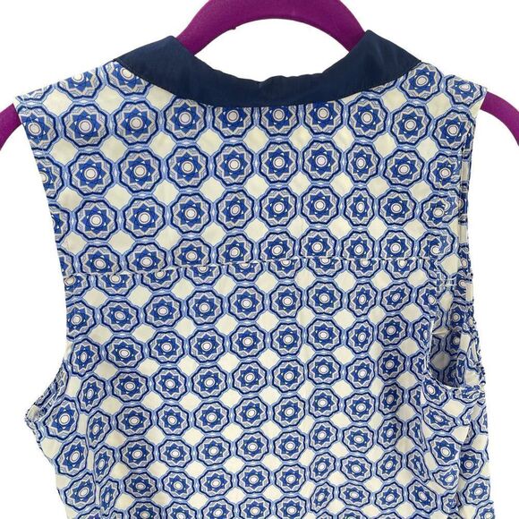 Forever 21 mandala print sleeveless shirt top blouse collared medium - Picture 9 of 10